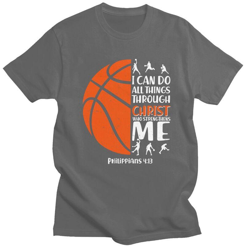 Custom Male Basketball Sport Quotes T Shirts ShortSleeve Cotton Tshirts Classic Tshirt Casual Tees Clothing
