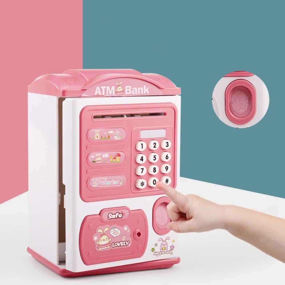 Intelligentes Sparschwein Kassenkasten Geld Fingerabdruck Geldautomat Für Kinder Digitale Münzen Bargeld Spar Tresor Spielzeug Kindergeschenk
