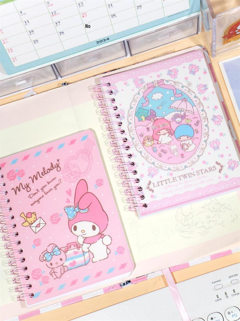A6 Coil Notebook - Cute Diary with Color Pages for Elementary Students