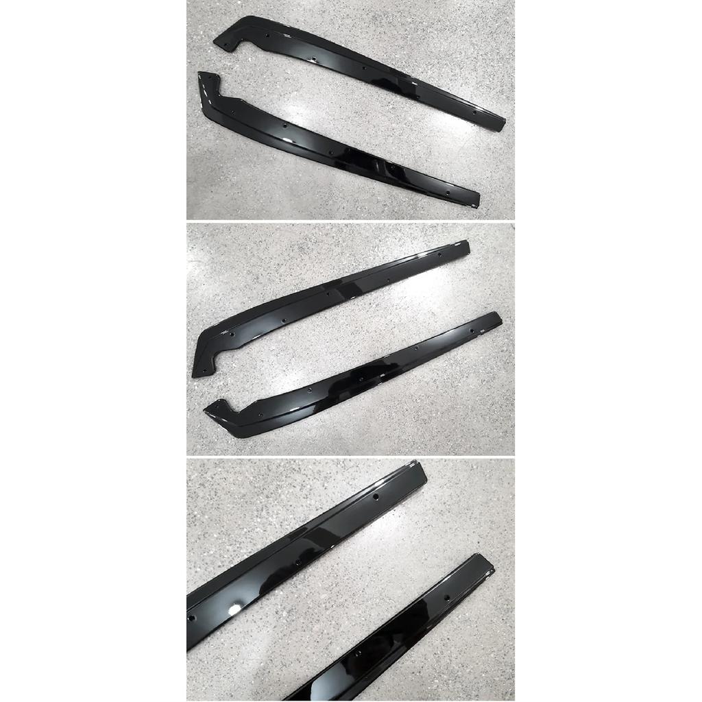 For BMW G30 G31 F90 M-Sport 2017-2023 Rear Bumper Side Splitters Black Carbon Flaps Corner Guard Protector Lip Car Accessories