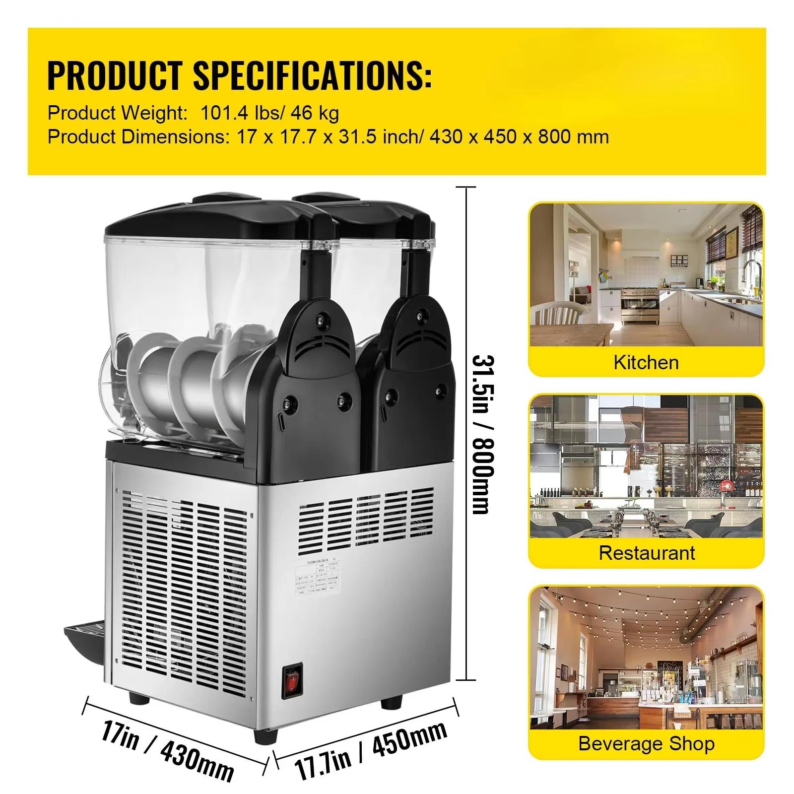 15L×2 Double Tank Commercial Slushy Maker