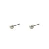 Spot Atmospheric Fashion 316L Sweet Retro Pearl Simple Versatile Ball Stud Earrings Titanium Steel Earrings