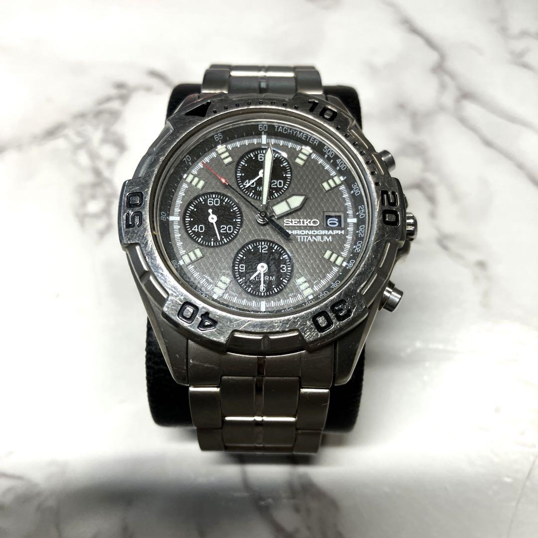

[USED] SEIKO TITANIUM 7T62-0DV0 CHRONOGRAPH