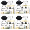 SHU.M-T Carburetor Repair Complete Kit for 1989-1999 Kawasaki KPS ZXR250/ZXR250R ZX-2R A1 A2/B1 B2/C1