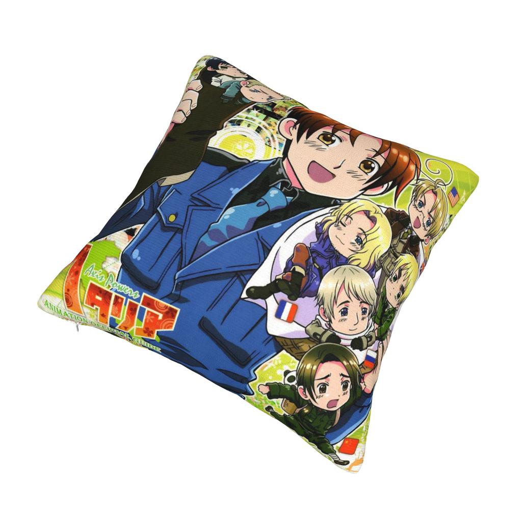 Decorative Pillowcases Hetalia Axis Powers Anime Accessories Home Throw Pillow Case Cover Square Multiple Sizes
