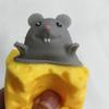 Zabawne Miękkie Zabawki Fidget Wyskakująca Myszka z Sera Kubek Ściskanie Zabawki Stresowe Niepokój Napięcie Sensoryczny Prezent Upominek na Przyjęcie Nagroda Klasowa dla Dzieci