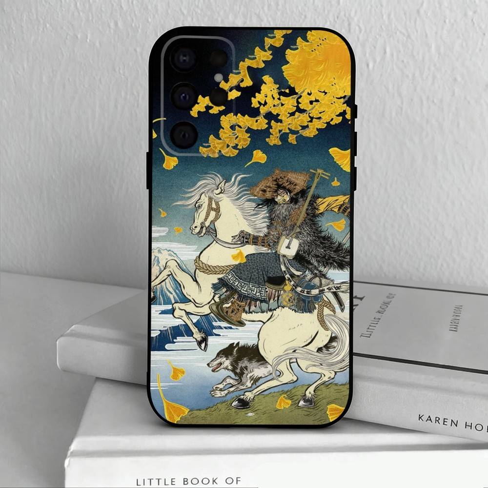 Game G-Ghost Of Y-Yotei  Phone Case For Samsung S25,S24,S21,S22,S23,S30,Ultra,S20,Plus,Others Soft Black Case