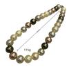 14Mm French Retro Color Mixed Color Beaded Necklace Neck Chain Autumn And Winter Essential Sweater Chain Collarbone Chain