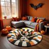 1PC 3D Illusion Halloween Area Rug, 3D Skeleton Halloween Rug, Spooky Stairs Illusion Carpet, Gothic Halloween Area Rug Gift
