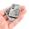 Poker Push Card Portable Magnetic Metal Poker Slider Toy for Home School Office Outdoor AA