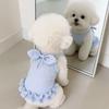 Rüschenrand Haustier Hundekleid Leicht Atmungsaktiv Haustierkleid Hundegeschirr Weste Frühling Sommer