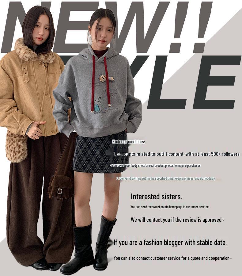 Vintage Woolen Plaid Academy Skirt - High Waist, Slimming Mid-Length Design for Casual Wear