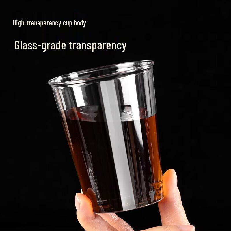 Temaiju Clear Disposable Airline Cups (300ml, 50 Count)