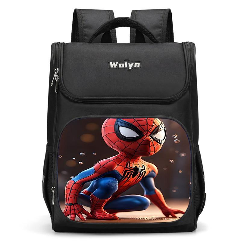 Lightweight Spiderman Girls Backpack With Large Storage For Use Educational