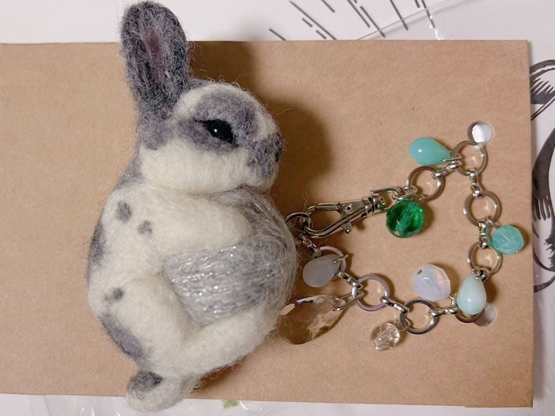 

[USED] Embroidery Rabbit Artist Teddy Bear Handmade Plush Toy