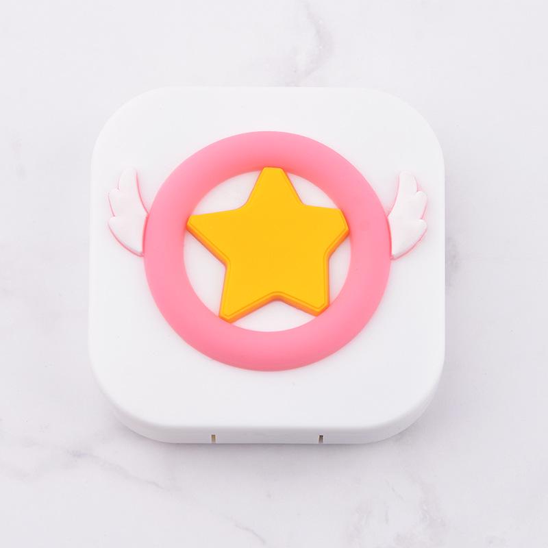 Girly Heart Wings Eyeglass & Contact Lens Case Set