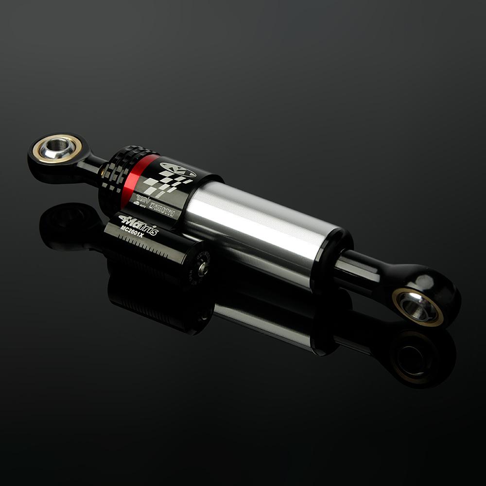 Motorcycle Adjustable Damper Steering Stabiliz 208mm short steering stabilizer Universal Carbon fiber texture Damper Sliver-208mm