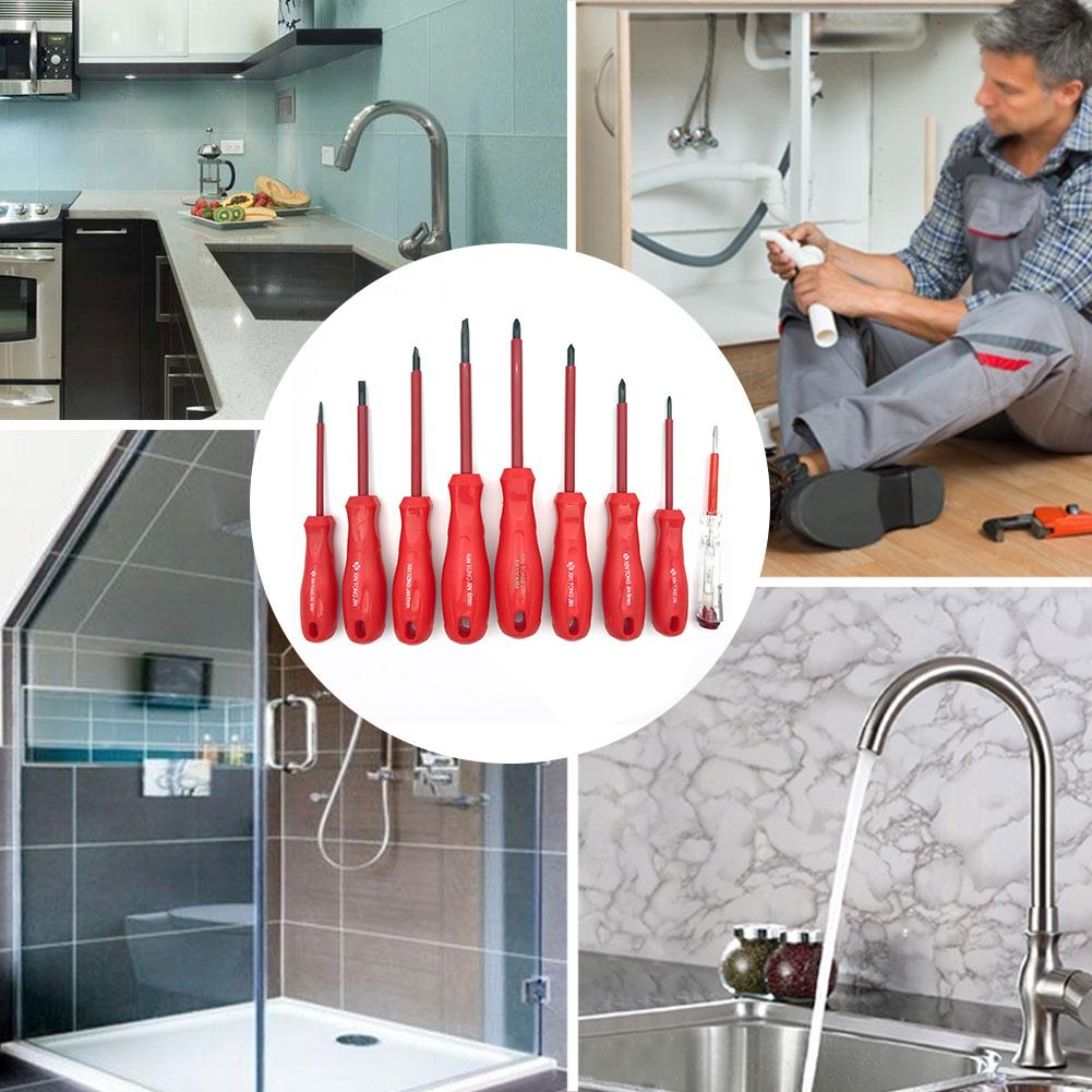 

9pcs Professional Insulated Screwdriver Magnetic Slotted Phillips Screw Driver CHINA