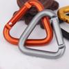 Hiking Camping Triangle Aluminum Zinc Zinc Alloy Metal Outdoor Carabiner Keychain Buckle Hook