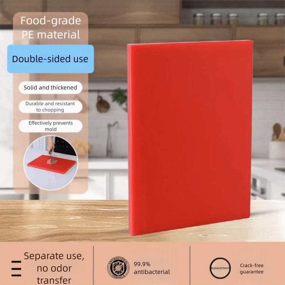 

Обробна дошка з HDPE Антибактеріальні обробні дошки килимки Харчовий клас Дошка для нарізання овочів Кухня червоний