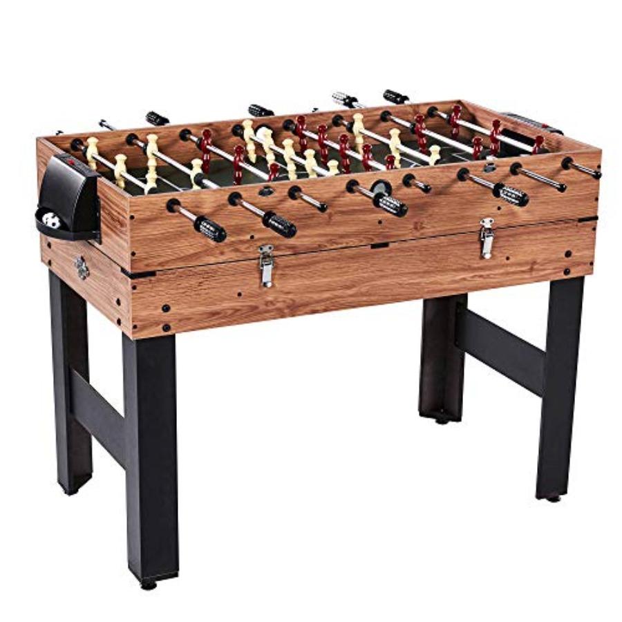 3 in 1 Sports Multigame Pool Billiards Slide Hockey and Foosball Game Table for Indoor Recreation Compact Design with Adjustabl