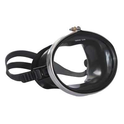 1 pieza de gafas de buceo de silicona líquida de alta definición con vidrio templado, máscara de buceo, gafas de esnórquel, espejo de buceo, piezas para deportes acuáticos negras