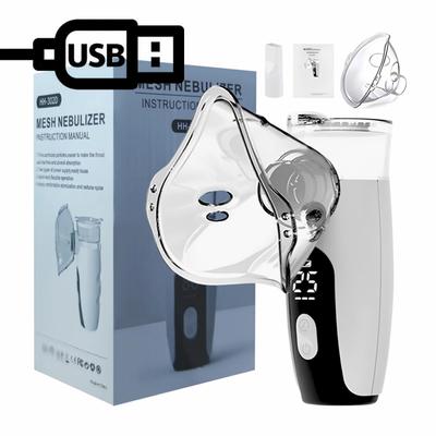 Tragbarer Vernebler Handheld Mesh Vernebler Medizinischer Leiser Vernebler Hustenkompressor für Kinder Erwachsene Maske Asthma Inhalator Luftbefeuchter