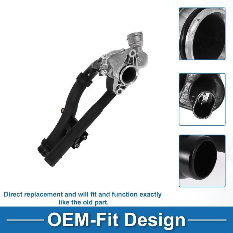 X Autohaux 1149617 1149691 1212852 Thermostat Housing Assembly for Ford Ka 2002-2008