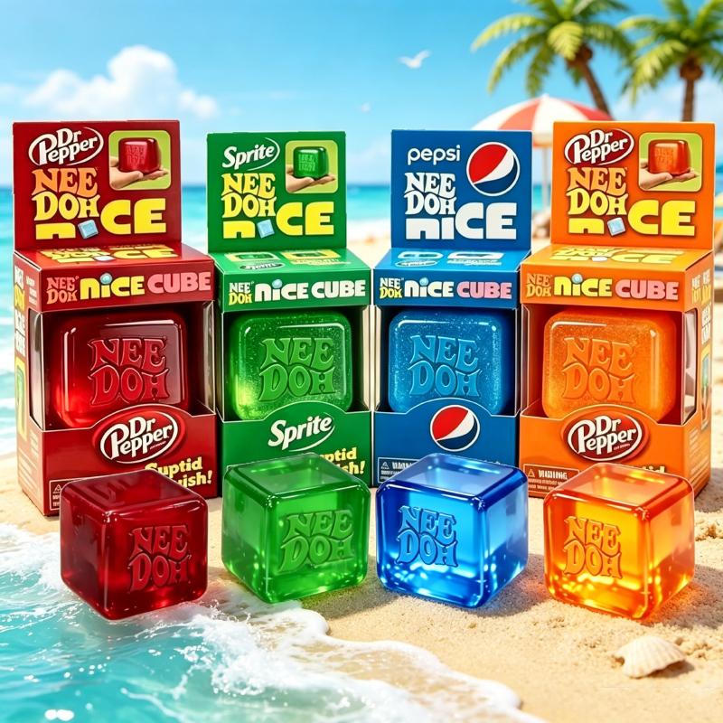 Giocattolo Schylling Cubo Morbido da Schiacciare, Sprite Morbido Spremibile Antistress Fidget Toy, Sensoriale per Bambini e Adulti