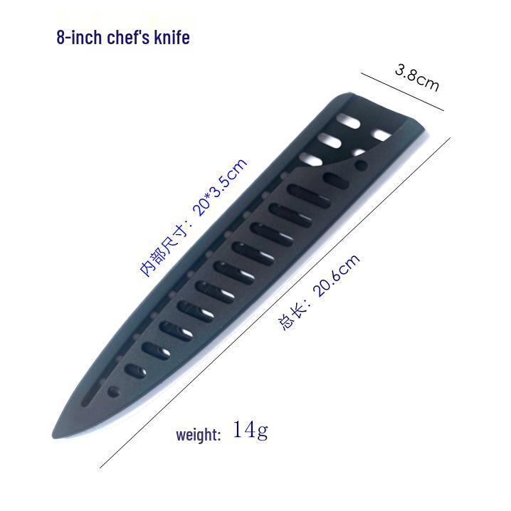 European & American Style Black Universal Knife Sheath - Double Twill PP Plastic, 16 Models