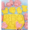 8Pcs/Set DIY Cartoon Animals Biscuit Molds Cookie Cutters Biscuit Molds Plastic Cookie Stamps Cookie Decorating Tools