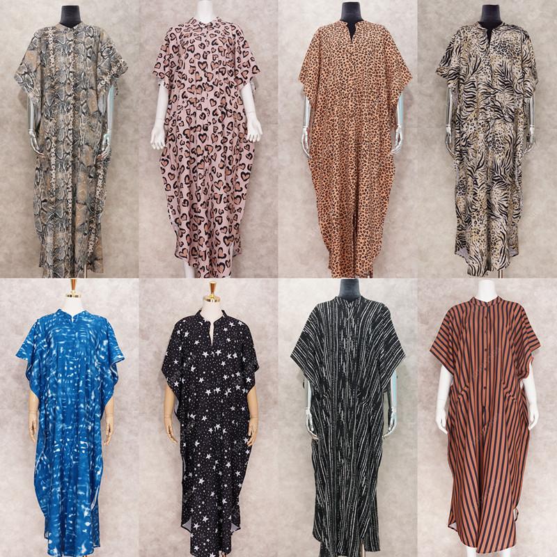 2022 Casual Bikini Cover-ups Blaue Tunika Sexy Gestreifte Vorne Offen Sommer Strand Kleid Elegante Frauen Strand Tragen Badeanzug cover Up Q1097