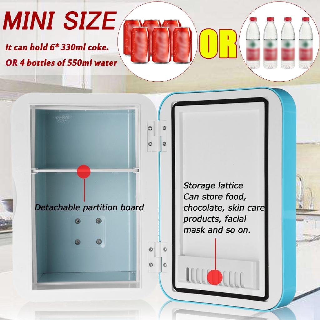 6L Portable Mini Car/Home Refrigerator Cold Heating Fridge Vehicle Travel Warmer Temperature Control Refrigerator