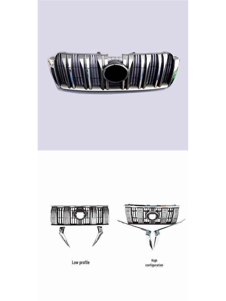 Fits Toyota Prado Land Cruiser 2010-2020: 3.5 Front Grille, 4000 Air Intake Grille, 2700 Middle Grille Modification Parts.