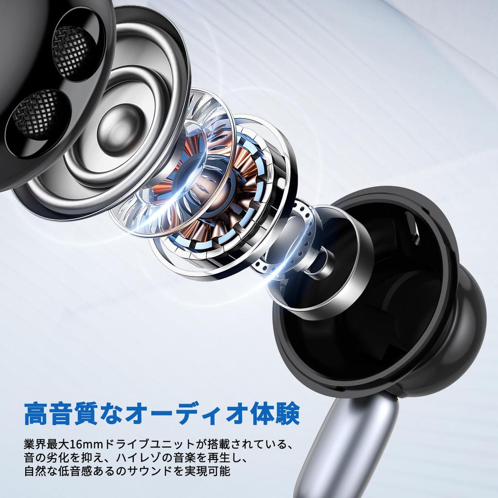 Wired Earphones with Compatible with iPhone Pro iPad Air Mini Google Pixel Samsung Xiaomi and Other HiFi Sound Clear Deep Magnetic for Work from and