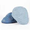 Spitzen-Denim-Barett Damen 2025 Frankreich boinas de mujer Frühling Sommer Damenmütze Schiebermütze Vintage Peaky Blinders Denim Flachmützen
