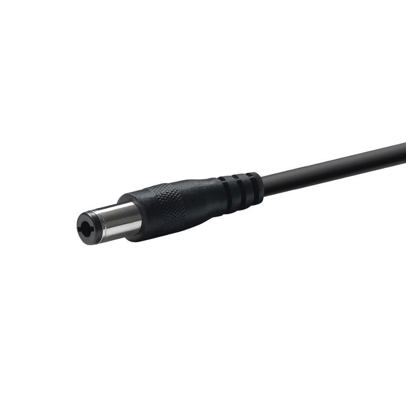 DC6530 Power Cord 1m Extension: Male to Female, 2464 20AWG Pure Copper Wire, Round Hole.