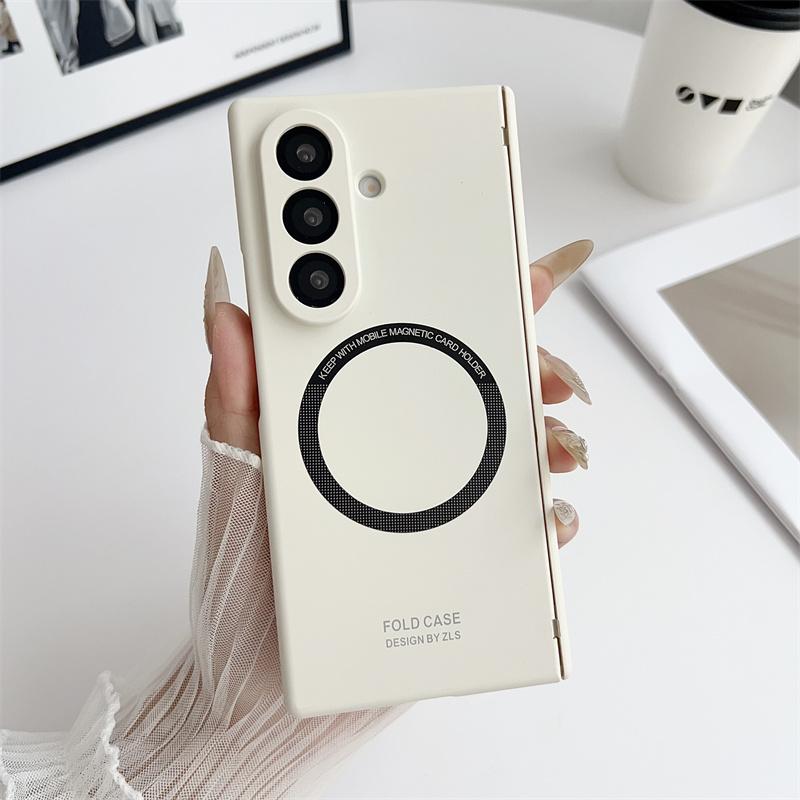 For Samsung Galaxy Z Fold 8 6 5 Case Magnetic Hinge Plating Armor Fold 7 4 3 Full Tempered Glass Protector Film Folding Cover
