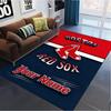 Naam Op Maat Boston Red Sox Logo Tapijt Vloerkleed voor Woonkamer Slaapkamer Huis Sofa Decoratie, Kinderen Spelen Antislip Vloermat