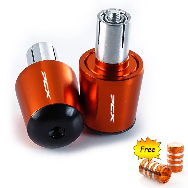 For HONDA PCX125 PCX150 PCX 125 150 pcx 125 150 Motorcycle Accessories CNC Handle Bar Handlebar Grips Cap End handle Plugs cap