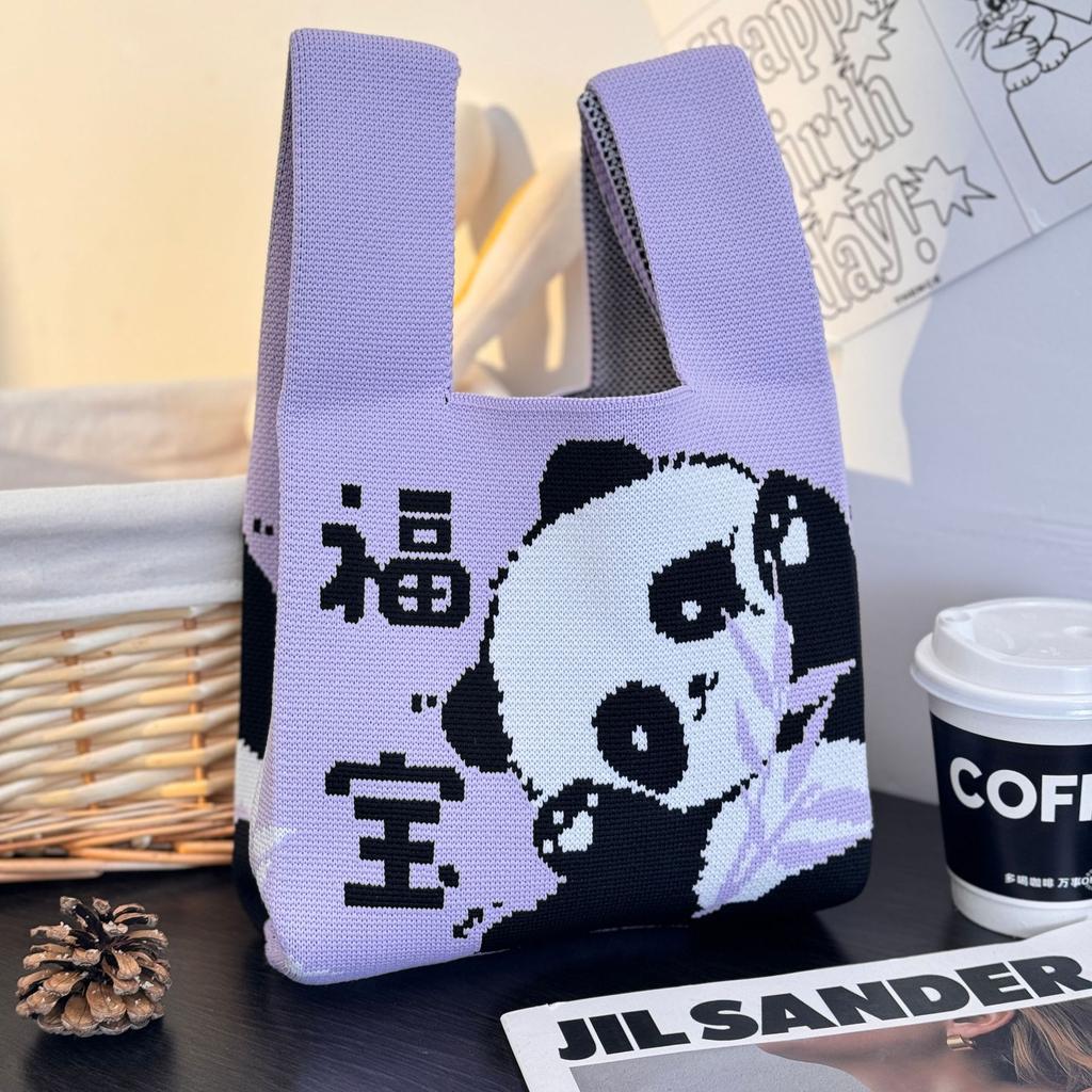 Geantă Tricotată cu Tematică Festivalul Bărcii Dragonului Geantă Cadou pentru Întâlnirea Companiei Geantă de Mână Cadou de Nuntă Geantă Zongzi Geantă Fericită pentru Bomboane