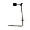 Multi-Function Drum Rack Clamp with Long Cymbal Stand and Tom Drum Support Hanger.