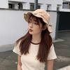 Women's Summer Fisherman's Hat Solid Color Cute Korean Versatile Japanese Sun Hat Sunshade Sweet Cute Bow Hat Trend Gifts