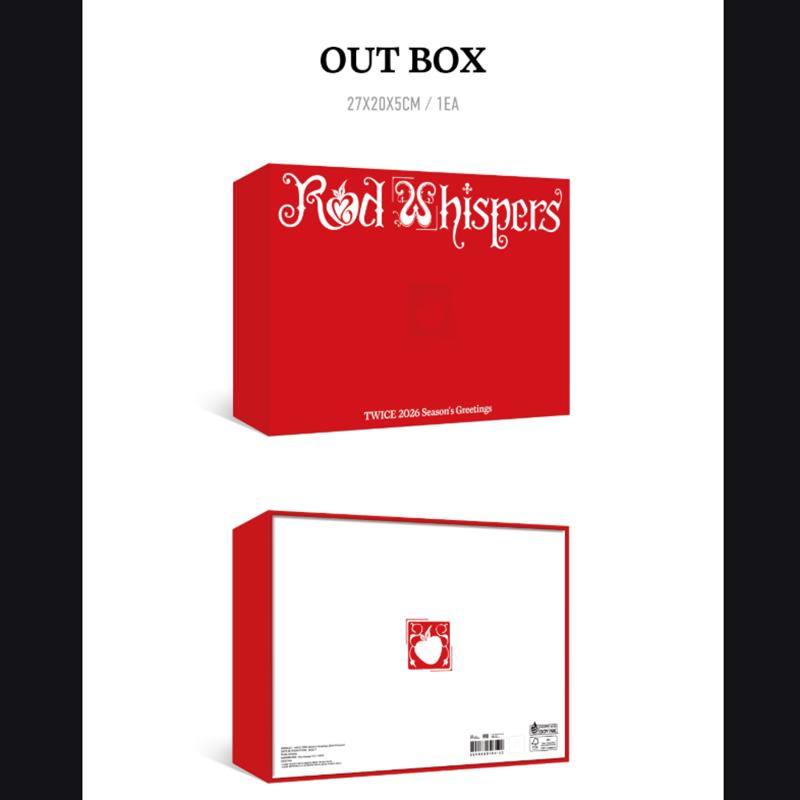 [Pre-order] TWICE-2026 SEASON'S GREETINGS [RED WHISPERS](Online Benefit)