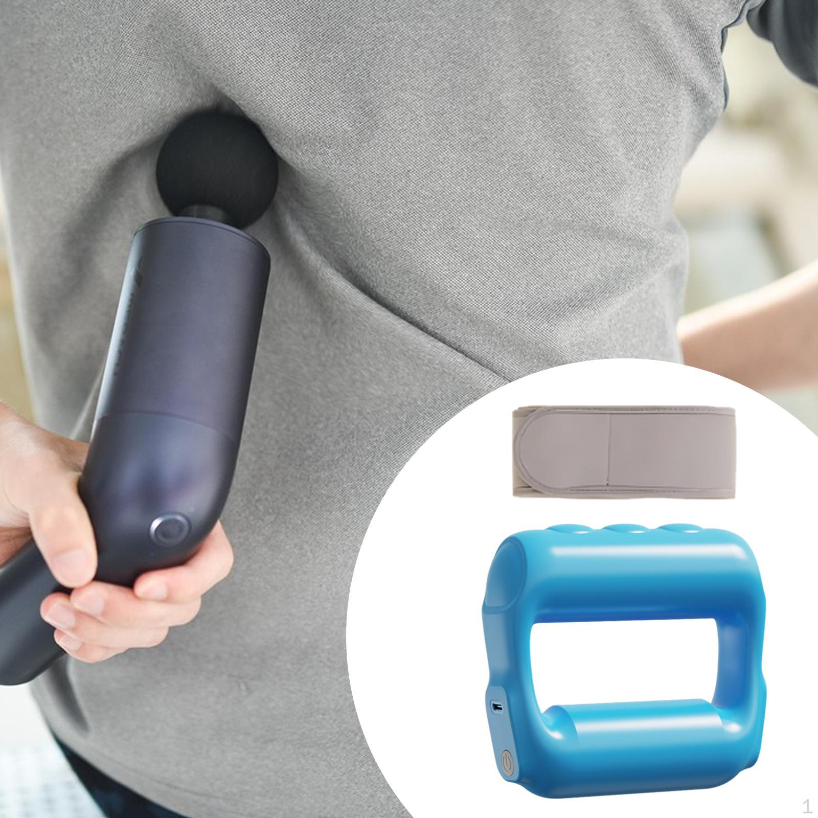 

Электрическое массажное кольцо Ручка с удобным захватом Мышечный инструмент для рук, шеи, ног синий