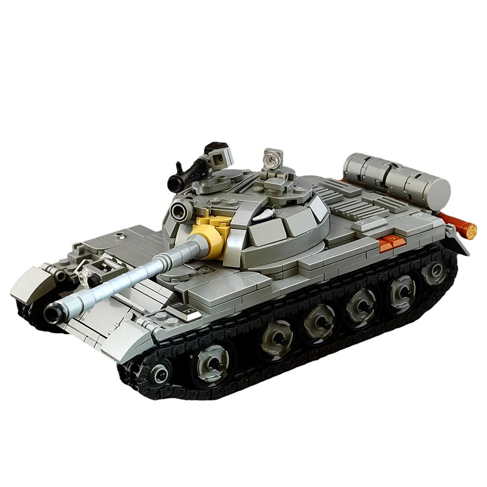 Gobricks T-55A Medium Tank Building Blocks Model Army Military Tank Military Armored Vehicle Bricks Toys Kids Gifts
