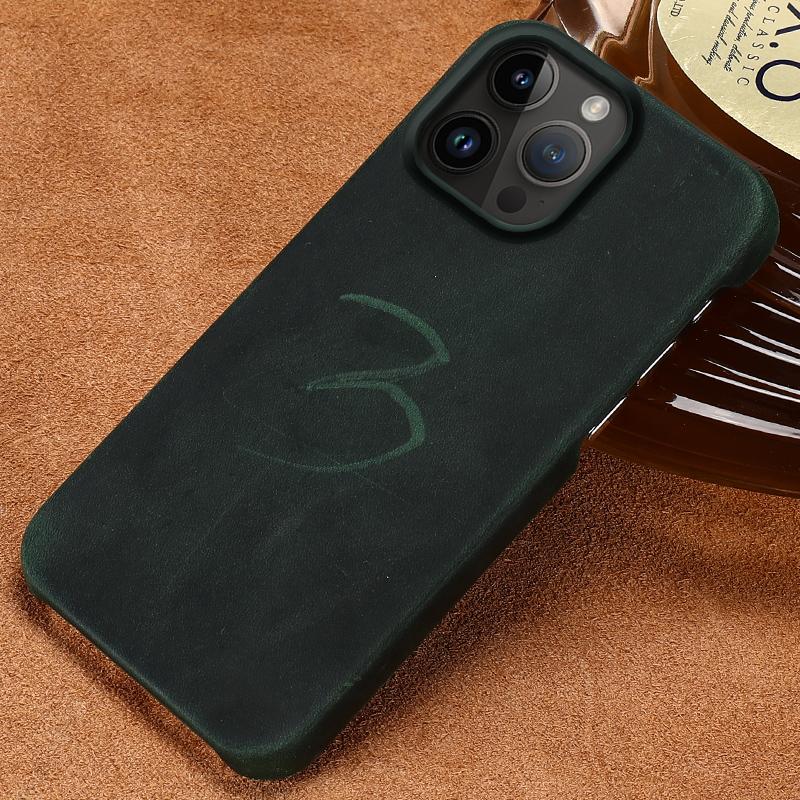 

Чехол для телефона из натуральной кожи в стиле ретро PULL-UP для iPhone 15 14 Pro Max 15Pro 14Pro 13ProMax, роскошная противоударная задняя крышка For iPhone 14 Pro