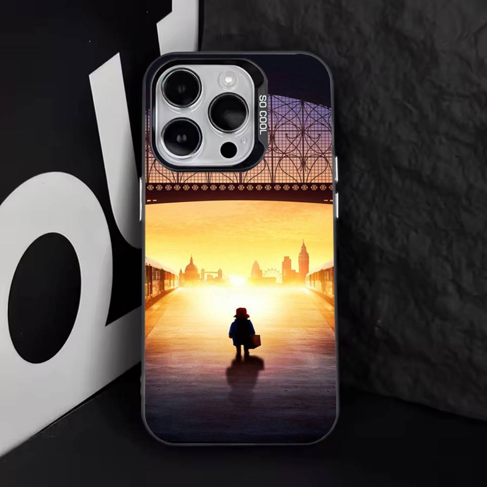 Cartoon P-Paddington B-Bears Phone Case For iPhone 17,16,15,14,13,12,11,Pro,Max,Plus,E,Air,Mini Black Tpu Cover