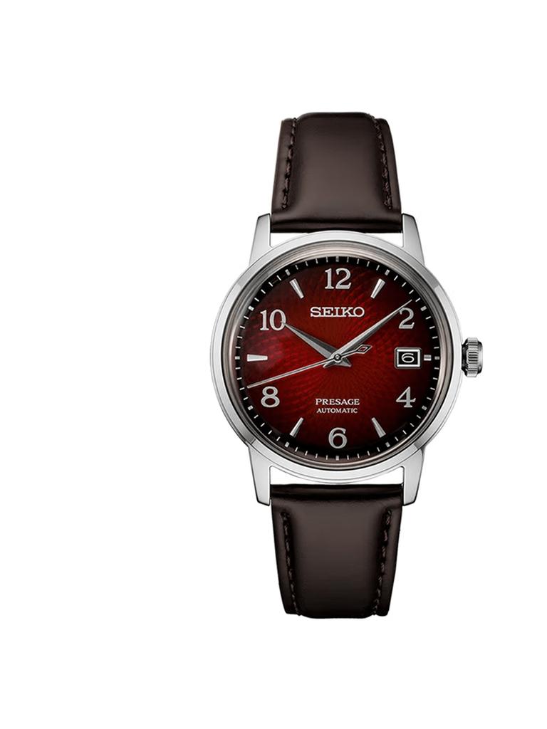 Seiko Ceas Mecanic Automatic pentru Bărbați Presage cu Cadran Roșu SRPE41J1