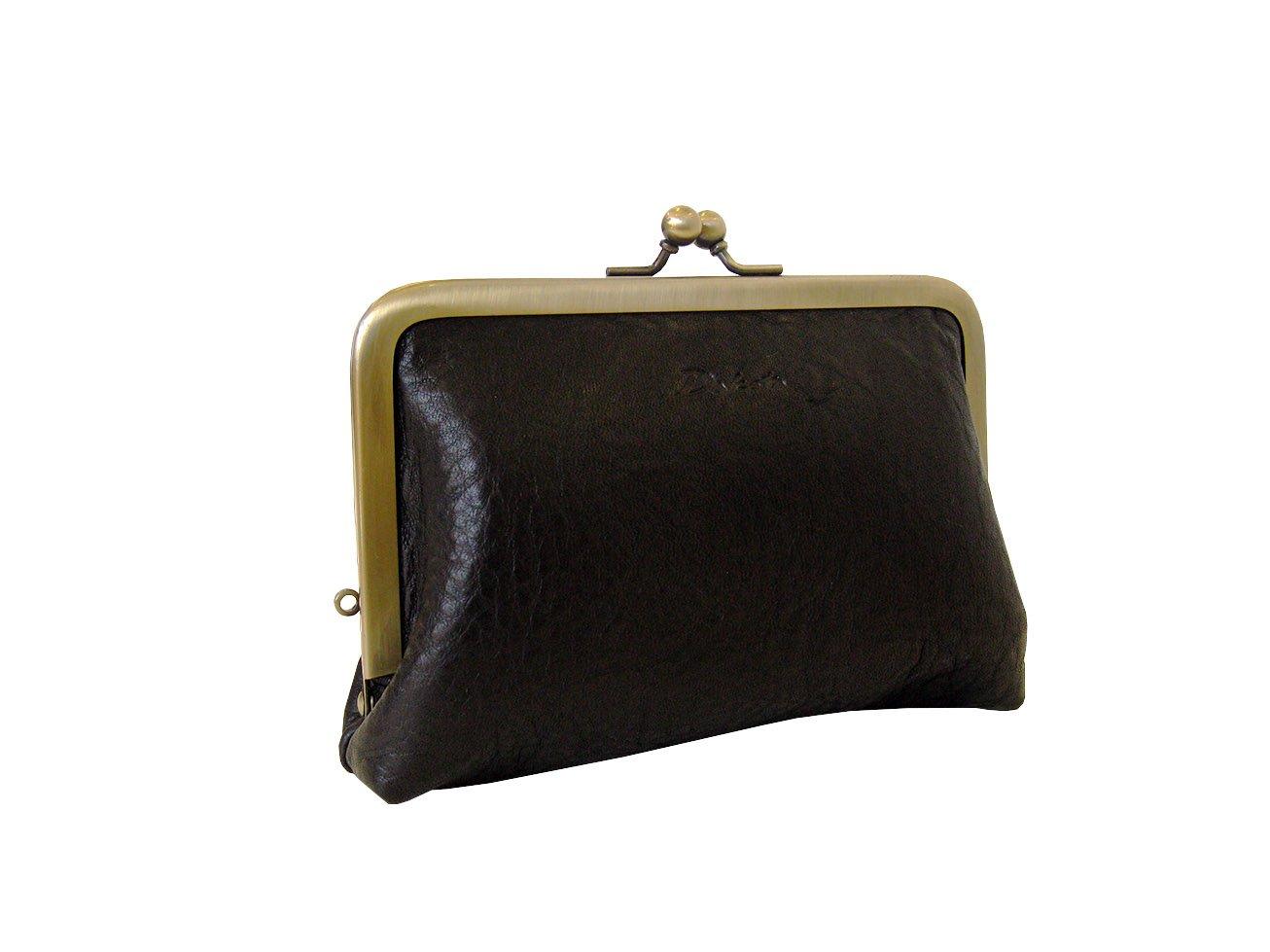 

Clasp Wallet Genuine Leather Largo 0035883 Black [Dakota] Women s DA-35883-10 чорний